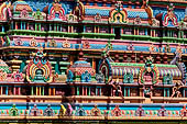 The great Chola temples of Tamil Nadu - The Sri Ranganatha Temple of Srirangam. Views from the roof of the mandapa. 